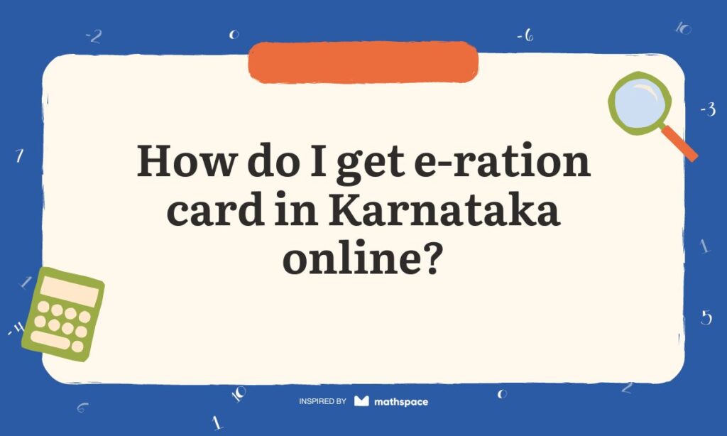 How do I get e-ration card in Karnataka online